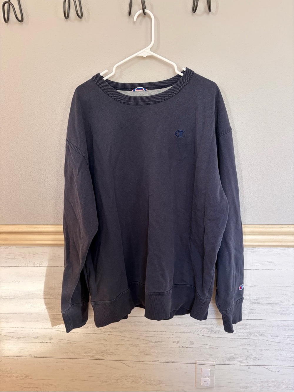 Vintage Original Champion Men's Crewneck Sweatshirt - Dark Navy